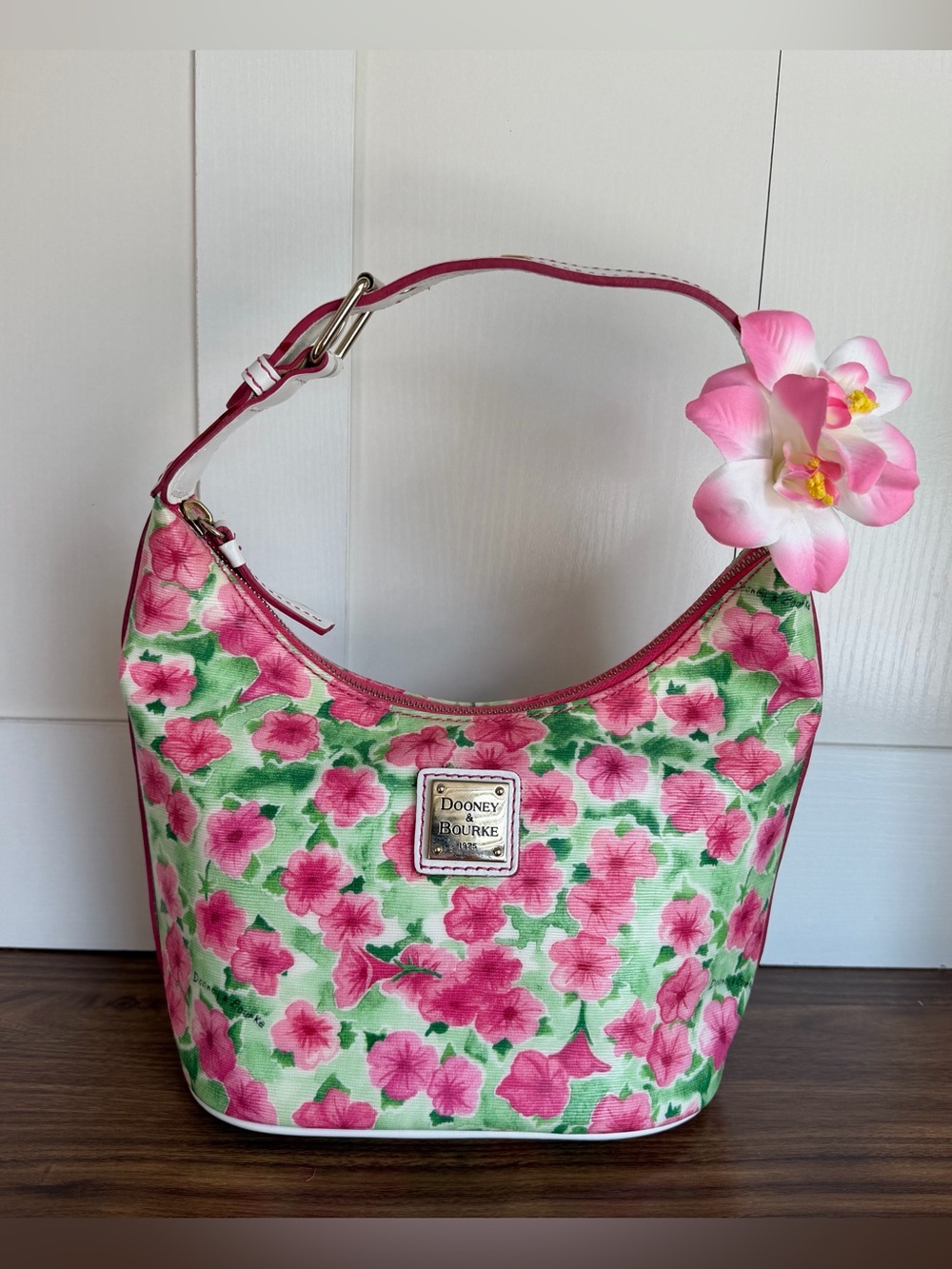 Dooney & Bourke Pink Floral Shoulder Bag